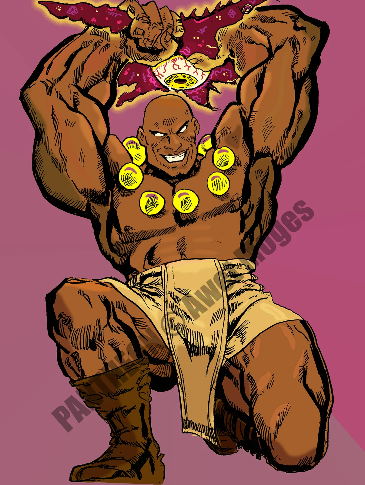 Thumos holding the Star of Chaos